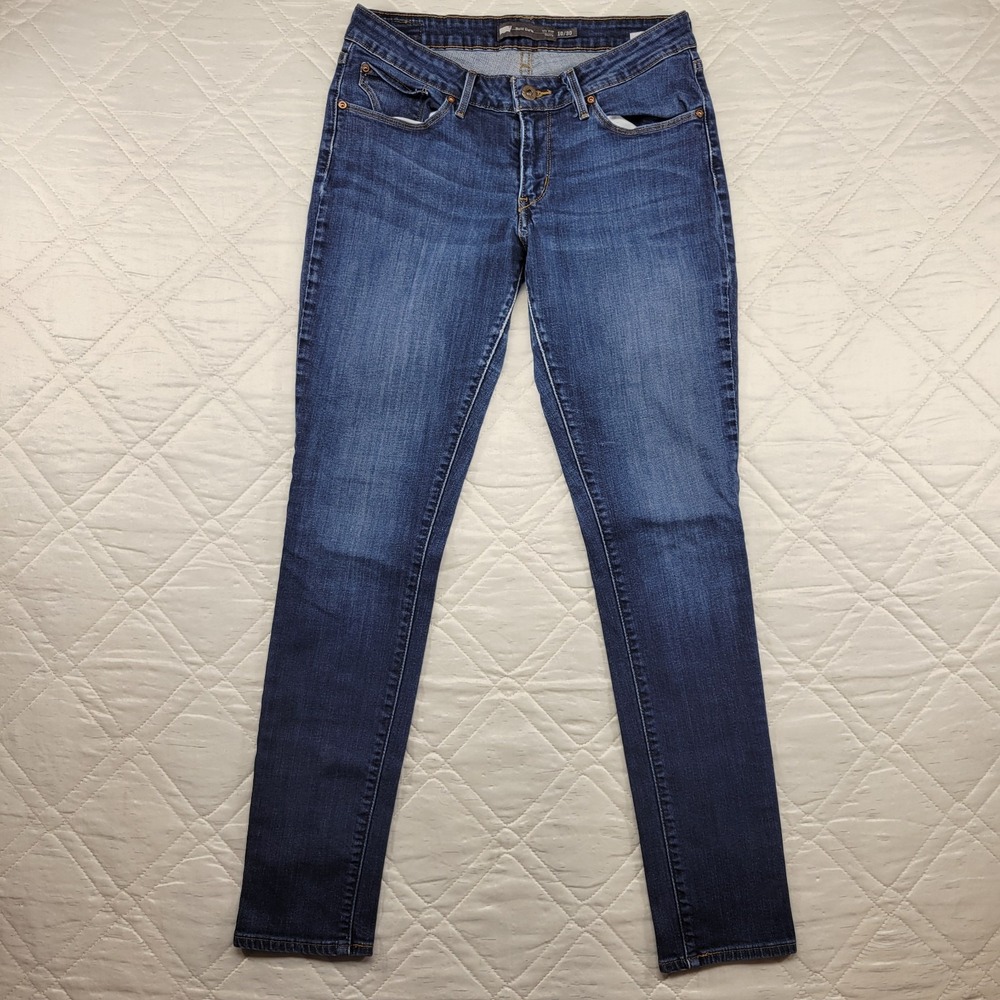 Levis Bold Curvy Mid Rise Skinny blue jeans size 10/30 (waist 30)